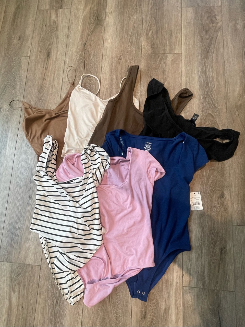 Women’s Bodysuit Bundle Lot — Neutrals Capsule Wardrobe for Layering
